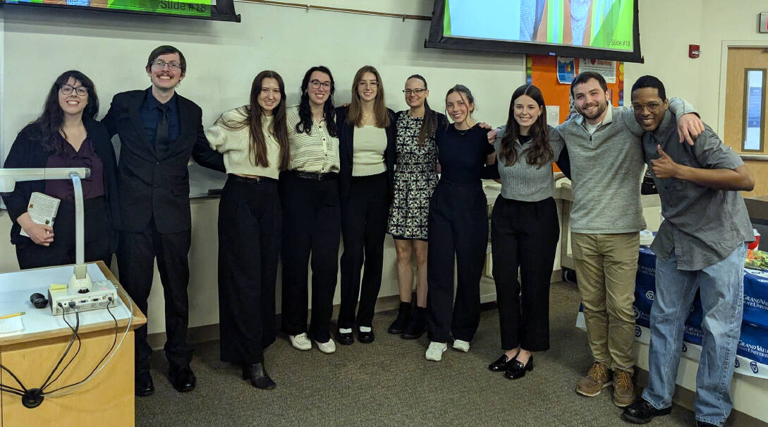 students presenting their capstone 2025.